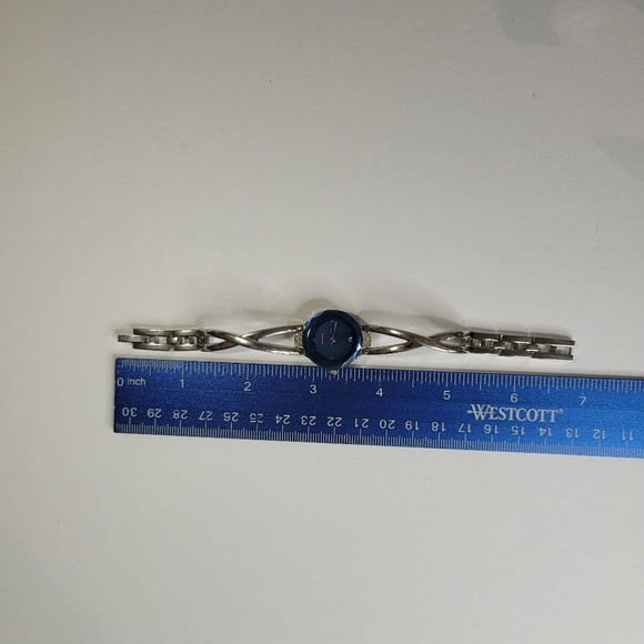 Silver and Blue Diamond Watch - Picture 7 of 7